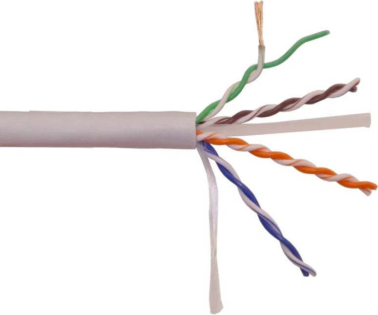 Кабель информационный Lanmaster LAN-6EUTP-PT-LSZH-GY кат.6 UTP 4 пары 23AWG LSZH  внутренний 305м серый