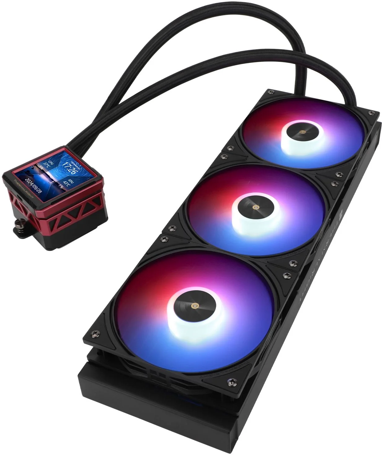 Система жидкостного охлаждения Thermalright Frozen Warframe ULTRA 360 ARGb Soc-AM5/AM4/1151/1200/2066/2011/1700 черный 4-pin 29.6dB Al LCD Ret (F-WFRAME-ULT-360-BL-ARGb)