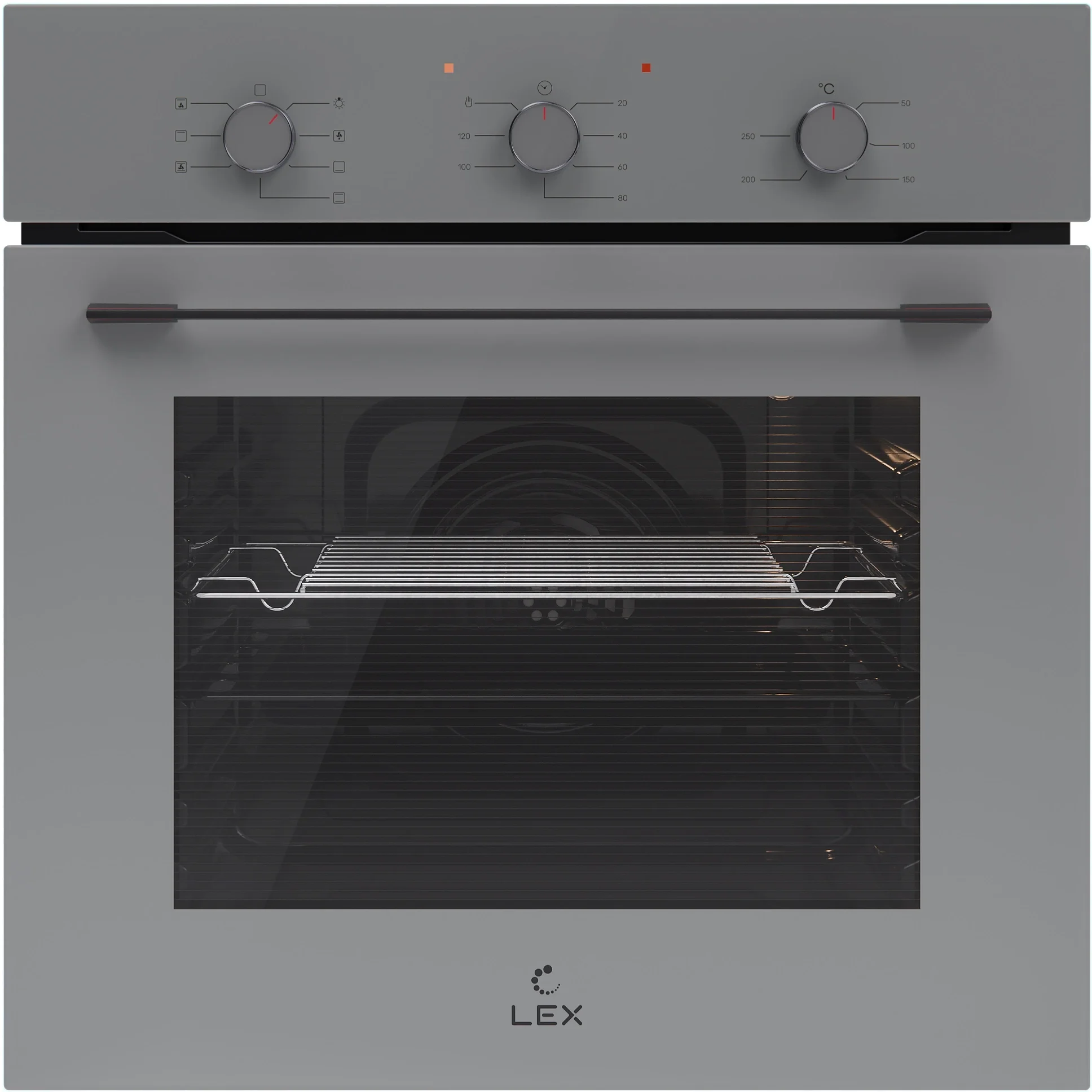 Духовой шкаф LEX CHAO000403, EDM 075 GR, серый
