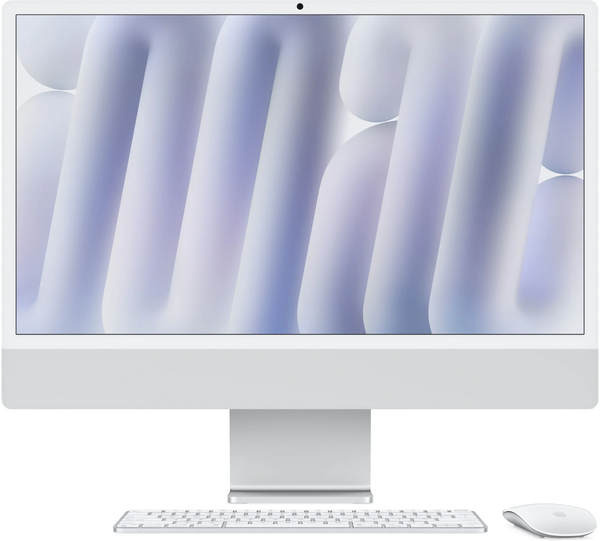 Apple iMac 24-inch 2024 [MWUU3CH/A] (КЛАВ.РУС.ГРАВ.) Silver 24" Retina 4.5K {(4880x2520) M4 10C CPU 10C GPU/16GB/256GB SSD/рекоменд.переход.1979059/1991284}