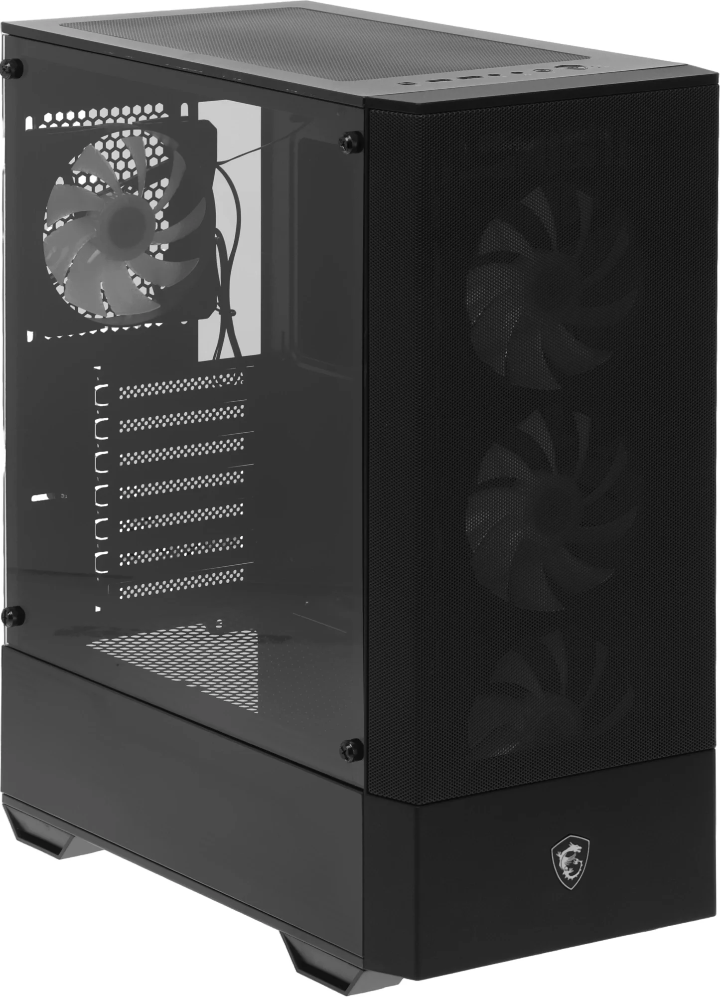 Корпус для ПК MSI MAG FORGE 112R Mid-Tower, ATX, 2xUSB 3.2, Audio I/O, 4x120mm ARGB Fan,6-ch Light controller metal MESH, Up to 330mm GPU, Tempered Glass (949679) Front bp (306-7G16X23-809 / 306-7G16X26-HH9 плохая упаковка)