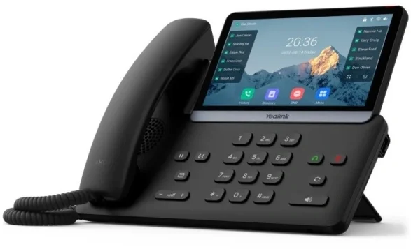 SIP-телефон YEALINK SIP-T77U, 7" сенсорный экран, PoE, GigE, 16 аккаунтов