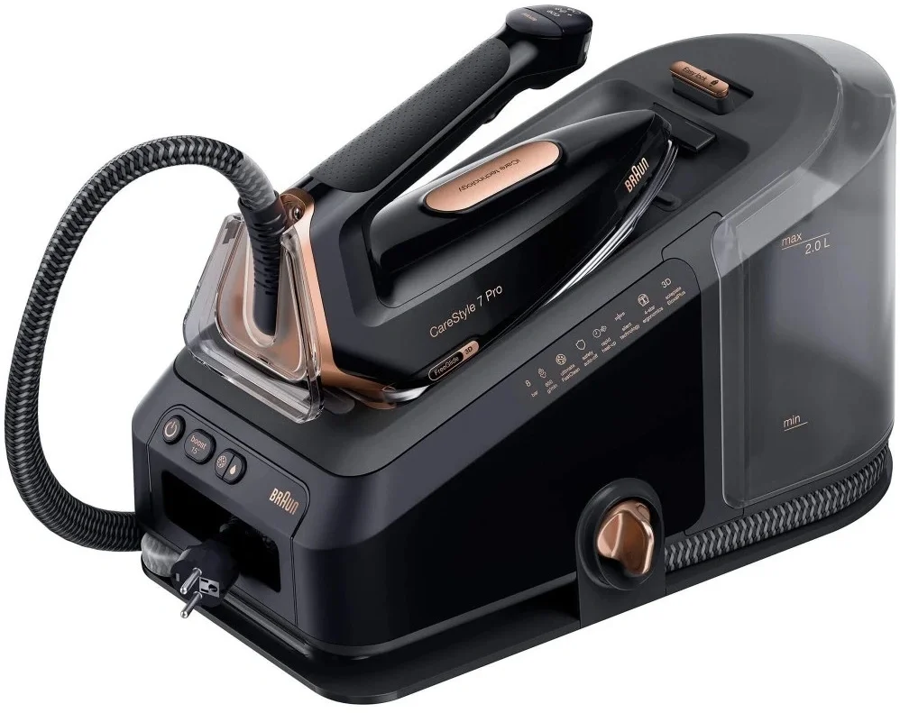 BRAUN IS7286BK Гладильная система, 2700Вт, 160 г/мин, черный