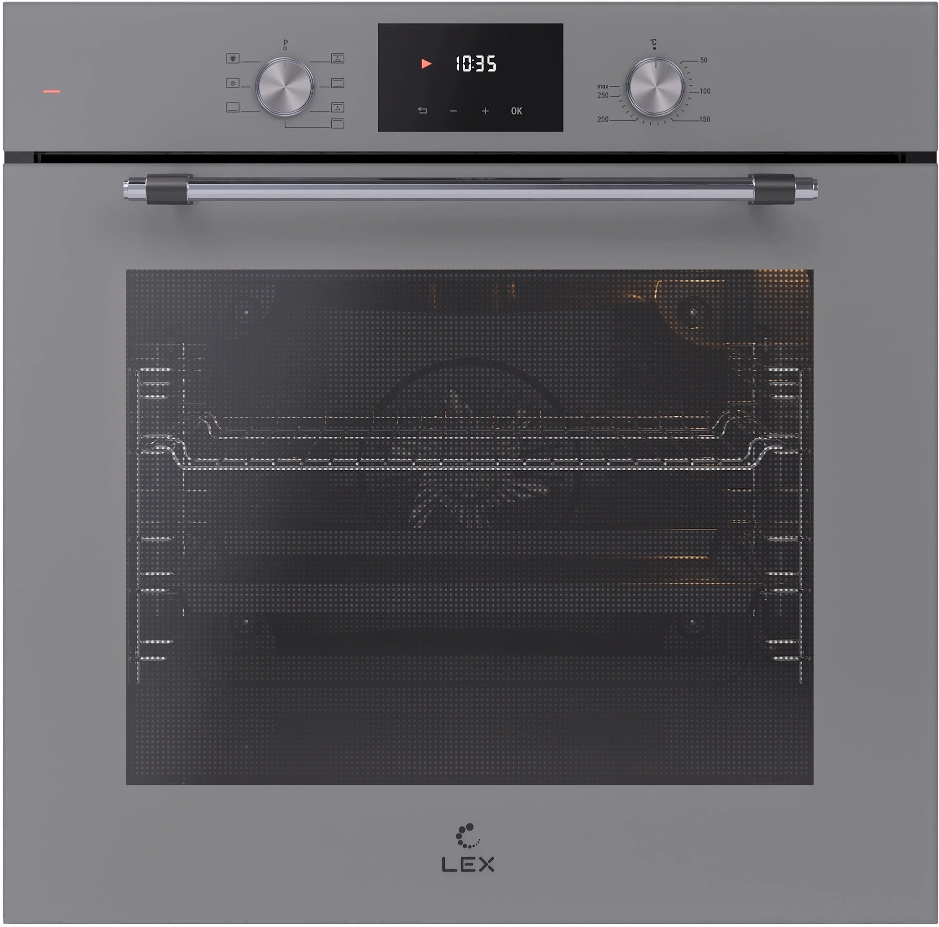 Духовой шкаф электрический Lex EDP 671 GR MAX серый TRFE100008
