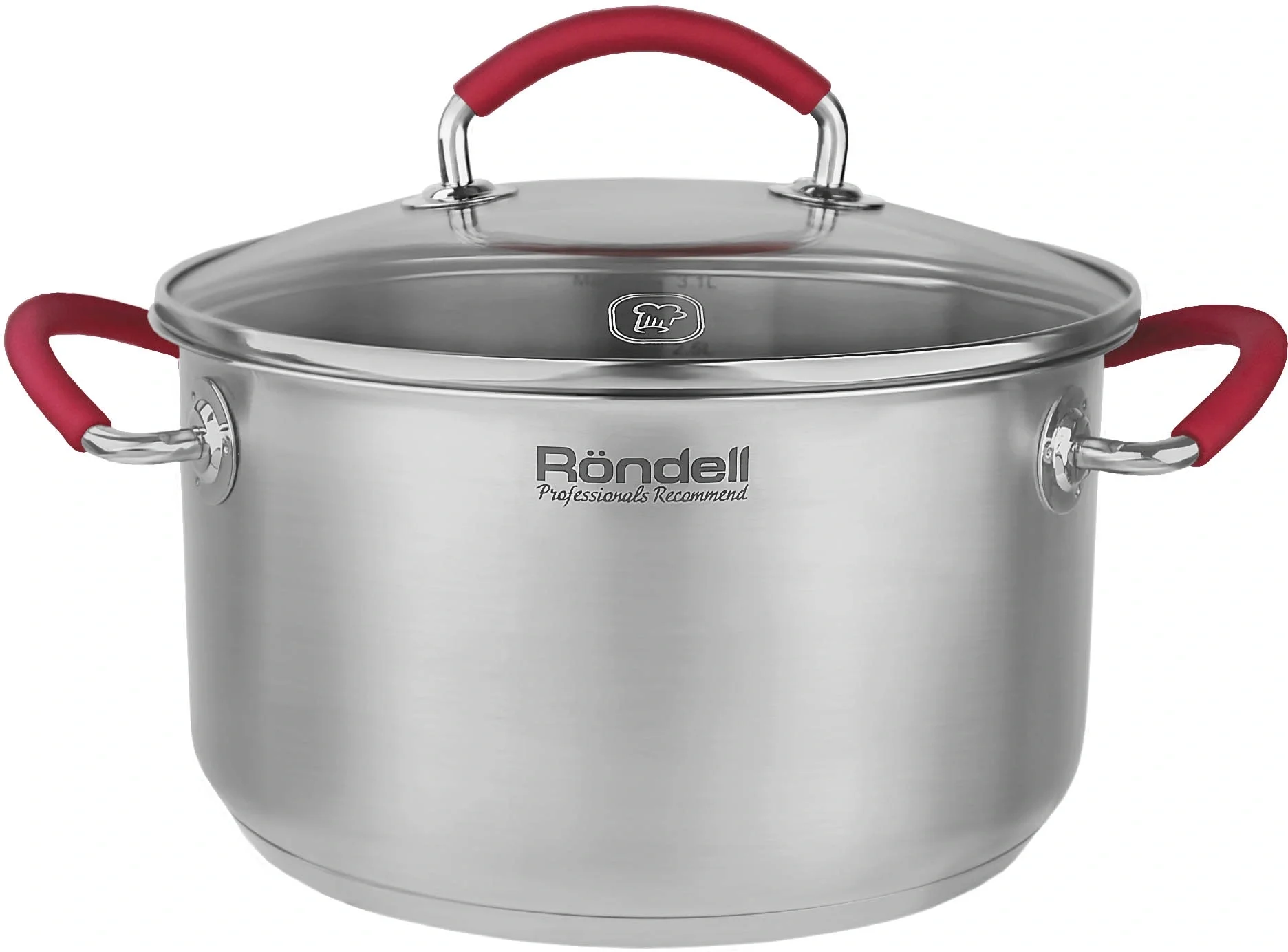 Кастрюля Rondell Sorge RDS-1220 3.1л.  d=20см  (с  крышкой) стальной