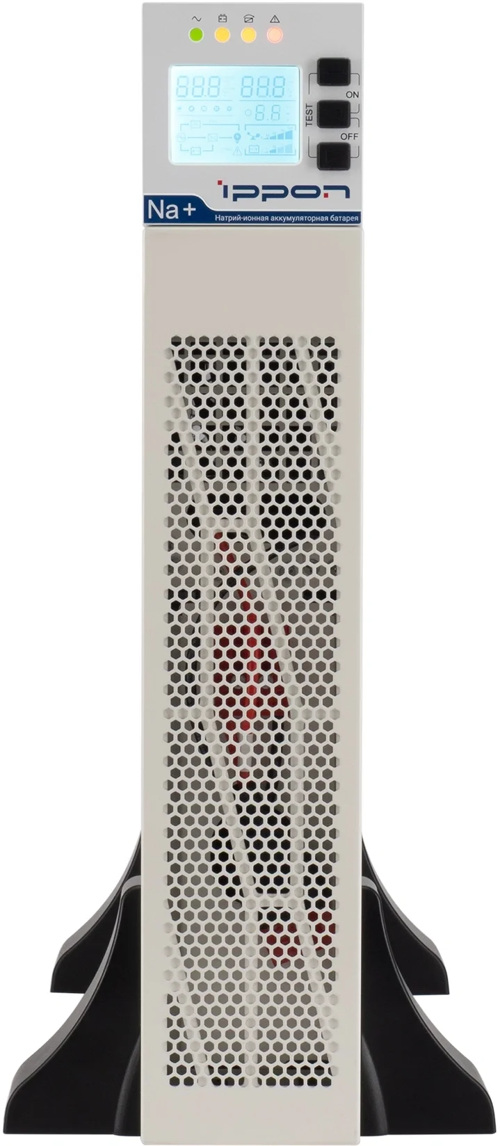 2049884 - ИБП Ippon Na+ RTA 2000 2000W/Rack online/батарея 12V 4,8Ah*6/USB-B /RS-232/EPO/8 IEC/ЖК-дисплей/поддержка SNMP/Белый