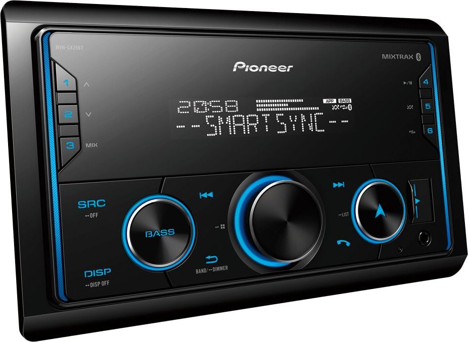 Автомагнитола Pioneer MVH-S425BT, 2 DIN, Bluetooth, USB-A, AUX