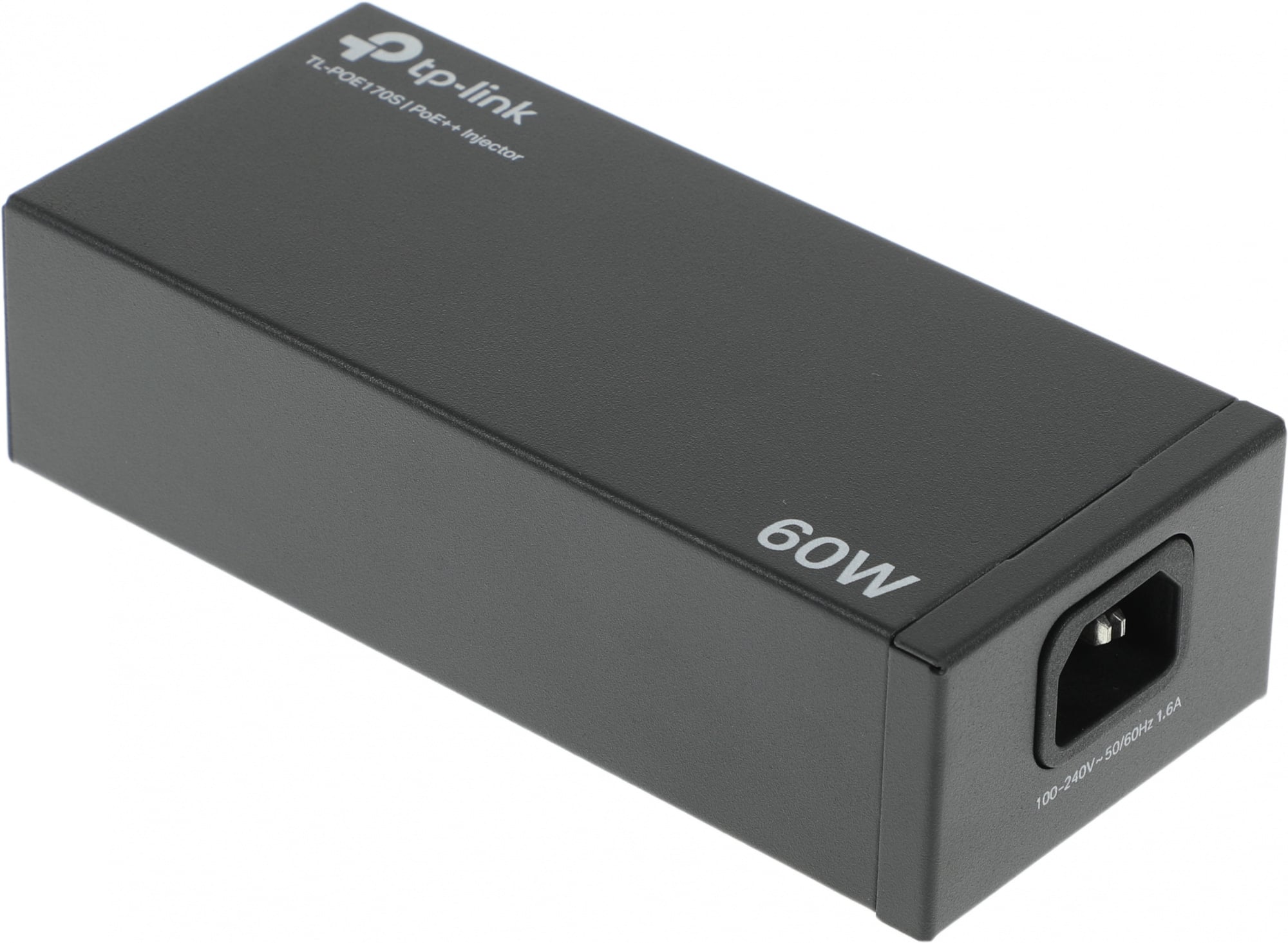 POE170S - PoE-инжектор, TP-Link, POE170S, 2 порта 10/100/1000 Мбит/с, 802.3af/at/bt, мощность до 60 Вт