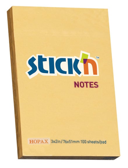 Блок самоклеящийся Stick'n 21390, 51x76мм, 100л., оранжевый