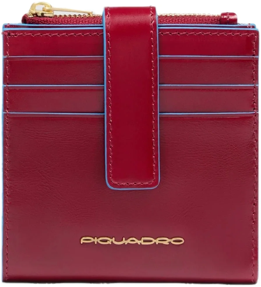 Чехол для кредитных карт Piquadro Blue Square PP6843B2R/R  красный  натур.кожа