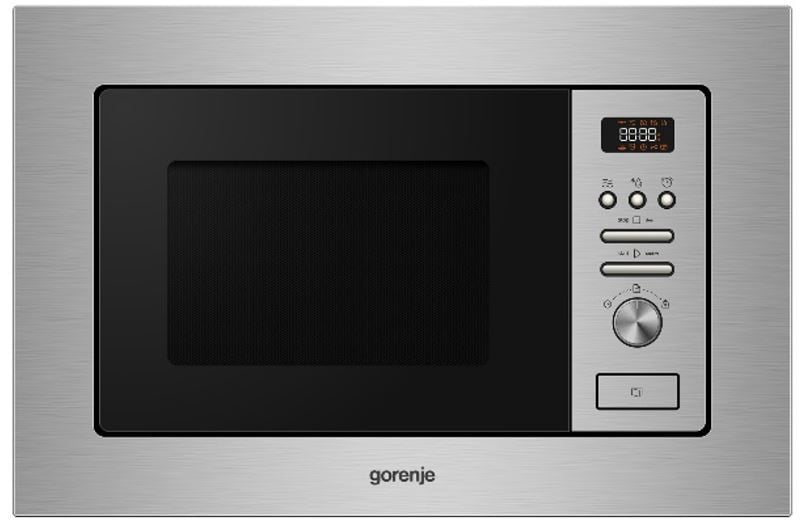 Микроволновая печь Gorenje BM201AM1X 20л.  800Вт  нержавеющая  сталь/черный (встраиваемая)
