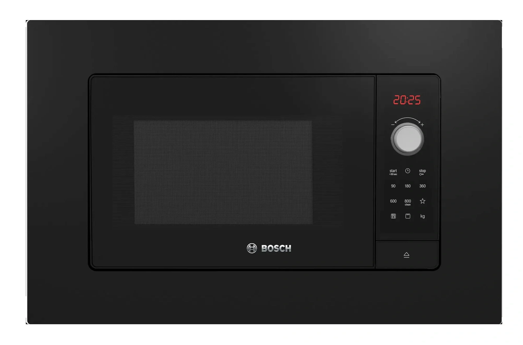 Встраиваемая микроволновая печь Bosch BEL653MB3 черный, 25 л, 800 Вт, переключатели - поворотный механизм/сенсор