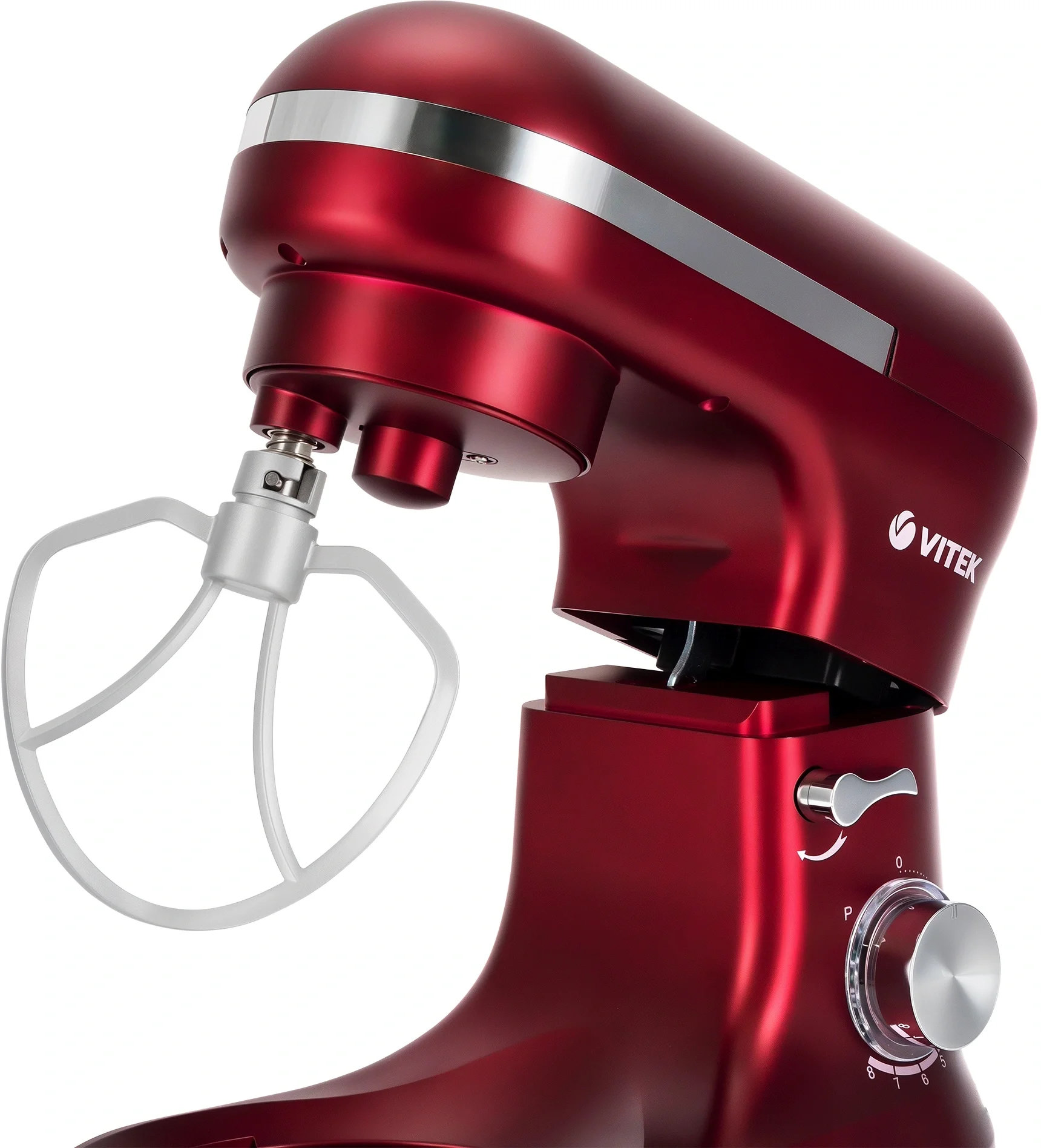 Миксер планетарный Vitek VT-PM0111 1500 Вт, вишневый