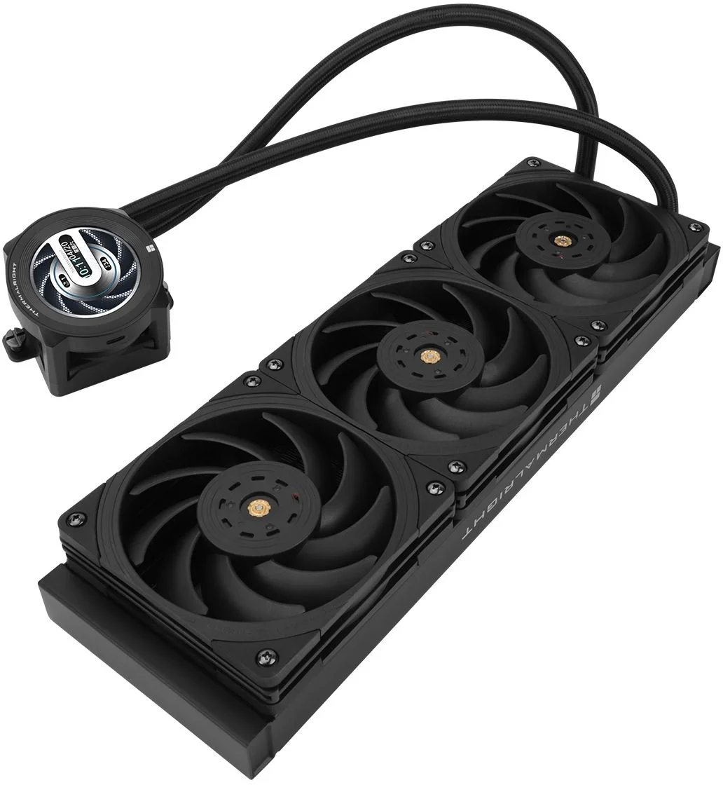 Система водяного охлаждения Thermalright Core Vision 360 ARGB Soc-AM5/AM4/1200/1700/1851 черный 4-pin 28.1dB Al LCD Ret (C-VISION-360-BL)