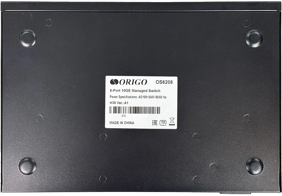Коммутатор ORIGO OS6208/A1A Управляемый L2 коммутатор, 8x10GBase-T, консольный порт RJ-45, комплект для установки в 19" стойку
