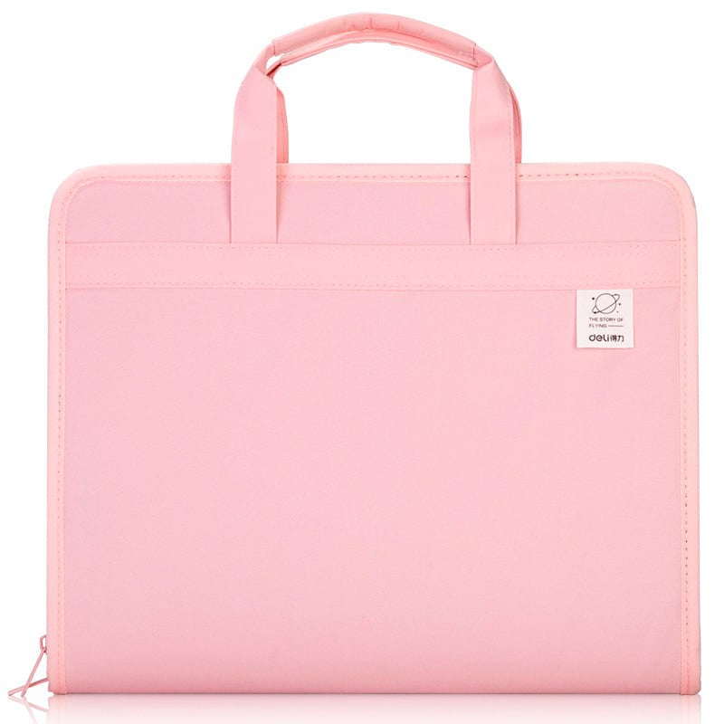 Папка-портфель Deli 72561PINK 13 отделений, A4 терилен розовый