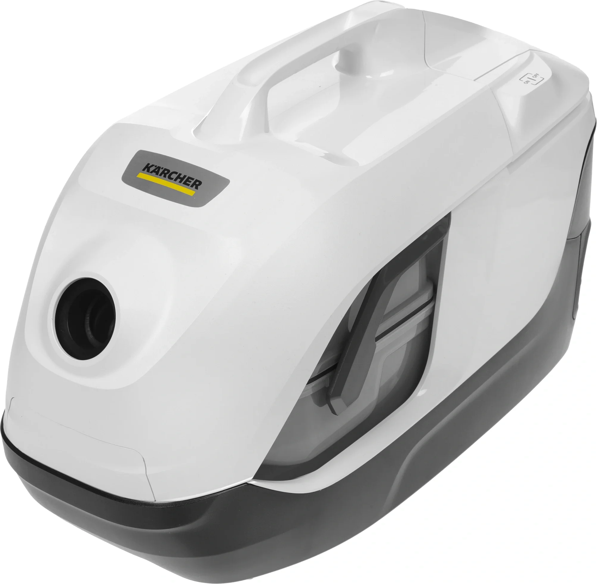 Пылесос Karcher DS 6 Plus белый/черный, 350/650 Вт, уборка влажная/сухая, пылесборник контейнер 2 л