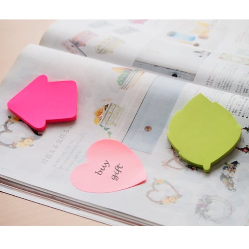 Блок самоклеящийся Stick'n 21543, 70×70мм, 50л, неон зеленый, листок