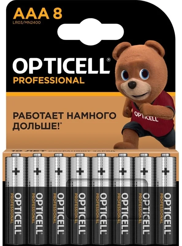5052008 Батарея Opticell Professional  AAA (8шт) блистер