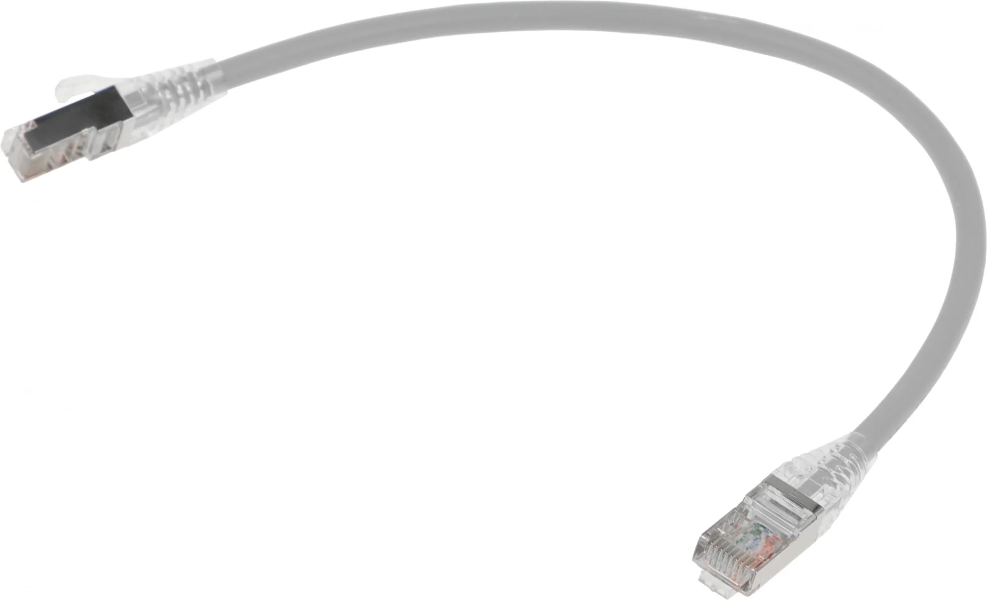 Патч-корд WRline WR-PC-RJ45-FTP-5E-0.3-GY F/UTP общий экран RJ-45 вил.-вилка RJ-45 cat.5e 0.3м серый LSZH (уп.:1шт)