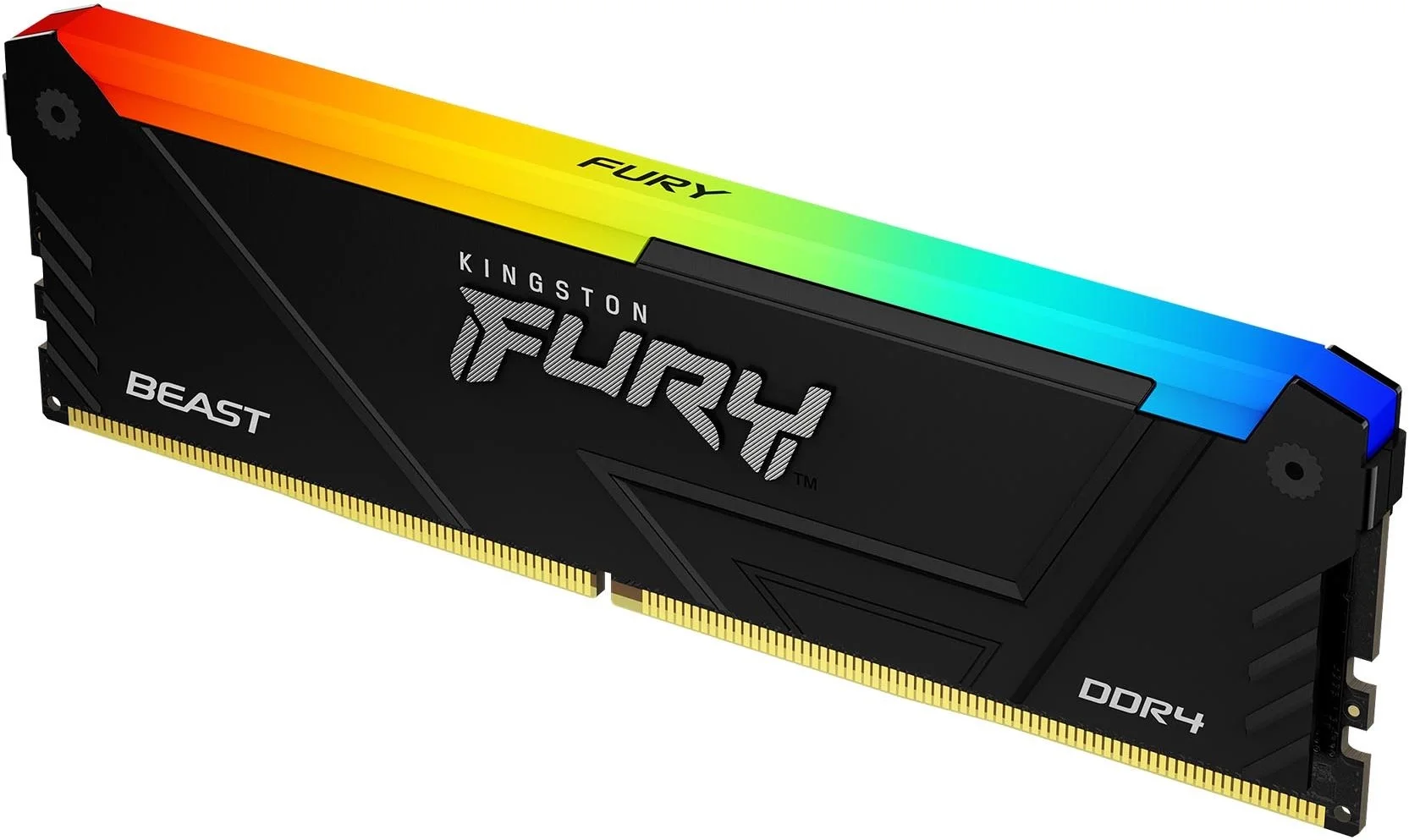 Память DDR4 16GB 3200MHz Kingston KF432C16BB12A/16 Fury Beast RGB RTL Gaming PC4-25600 CL16 DIMM 288-pin 1.35В dual rank с радиатором Ret