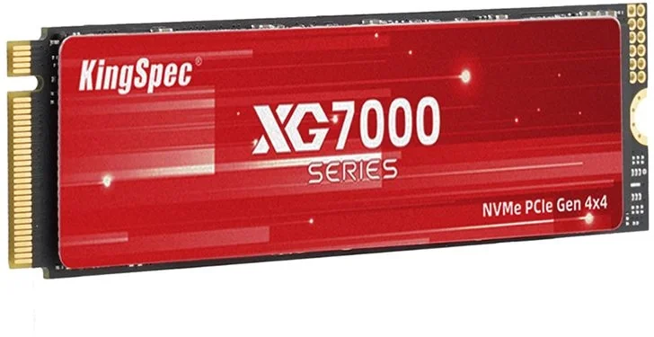 Диск SSD Kingspec - XG7000, игровой, M.2 2280, 2 ТБ, PCIe 4.0 NVMe x4, speed write-6600МБ/с read-7400МБ/с, TLC, XG7000-2TB