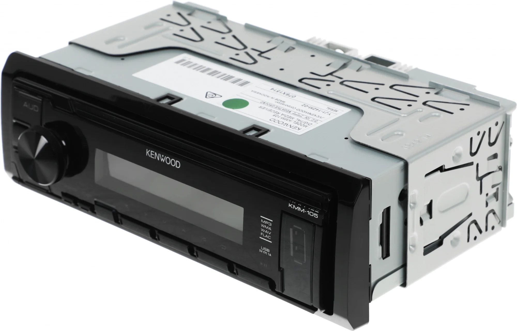 Автомагнитола Kenwood KMM-105, 1 DIN, USB, AUX