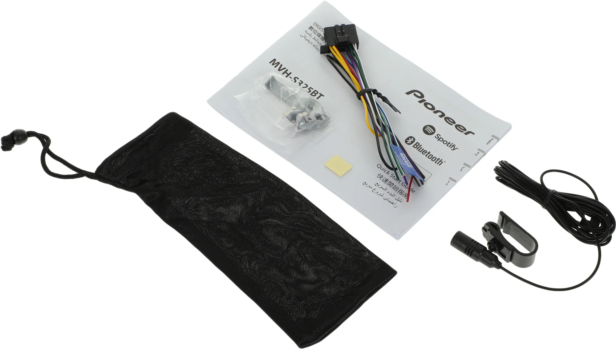 Автомагнитола Pioneer MVH-S325BT 1DIN 4x50Вт 1 ПДУ RDS