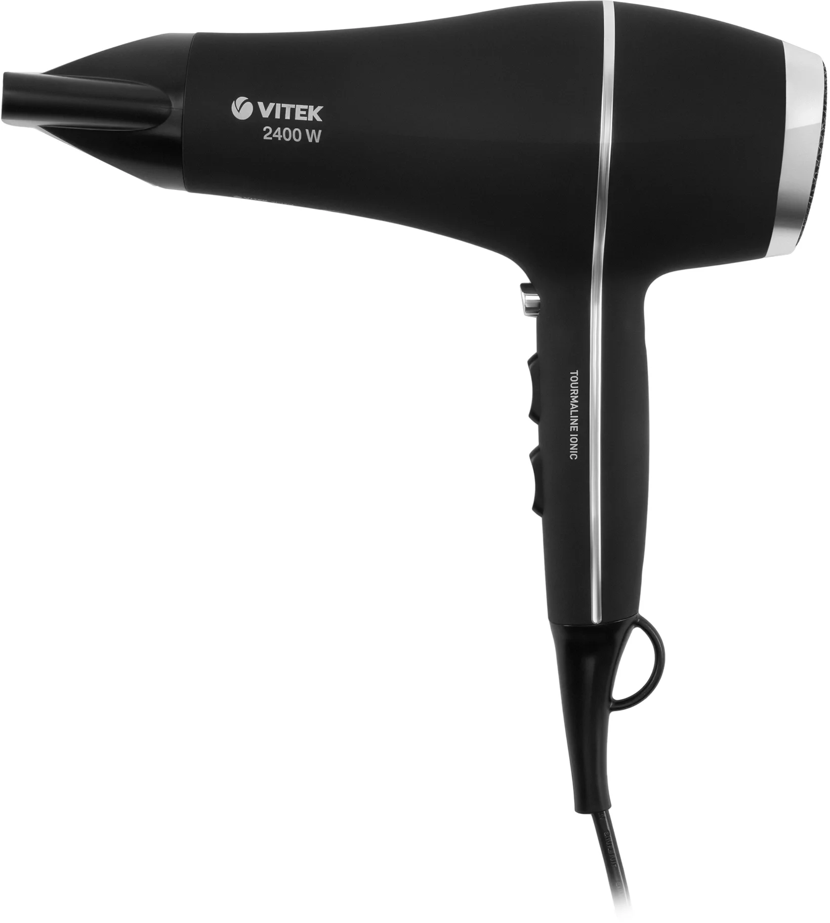 Фен Vitek VT-1314 BK Мощность 2200Вт. Количество режимов 6. Количество режимов 2х3. Профессиональный АС мотор. Защита от перегрева. Насадка-концентратор. Насадка-диффузор. Противоскользящее покрытие. Подача холодного воздуха. Съемный фильтр. Петля для подвешивания.