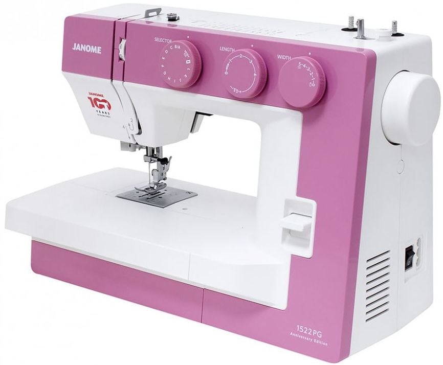 1522PG   Janome  Швейная машина Janome  25 операции, петля автомат, верт. челнок,  нитевдеватель, мягкий чехол