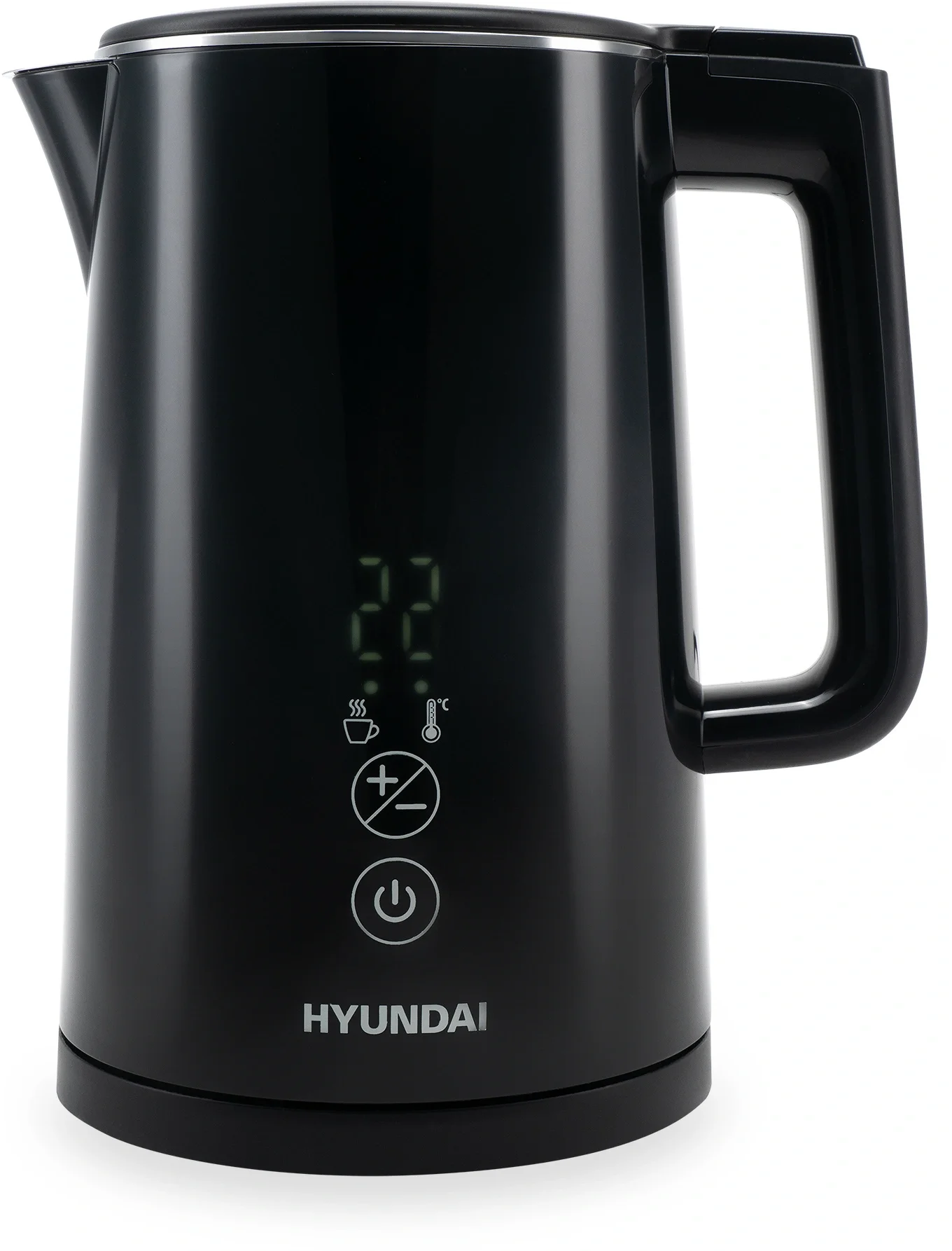 Чайник электрический Hyundai HYK-S5509 1.5л. 2200Вт черный  корпус:  металл/пластик