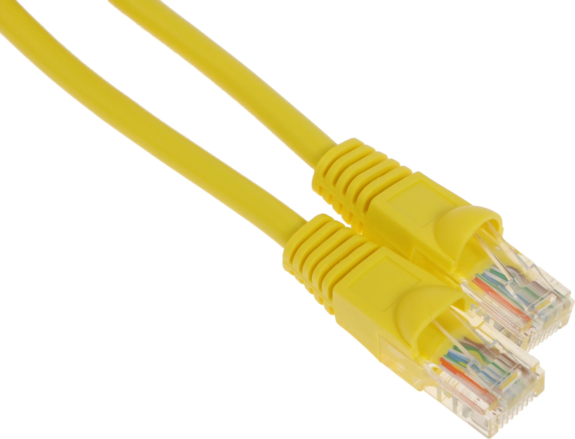 Патч-корд Buro UTP-5E-1M-Y литой (molded), UTP, cat.5E, 1м, 4 пары, 26AWG, алюминий омедненный, 1 шт, желтый