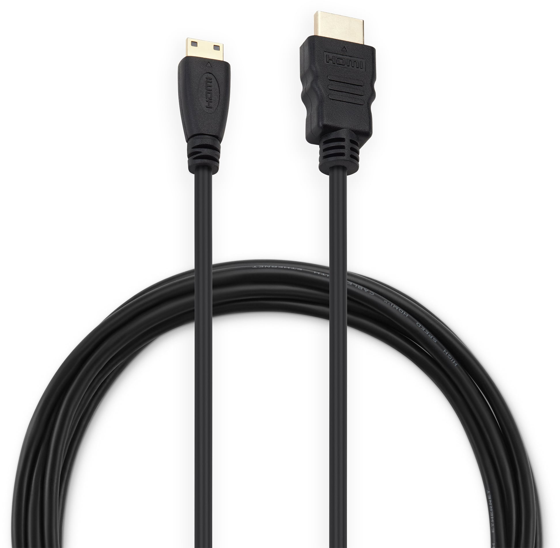 Видео кабель BURO - BHP-MINHDMI, miniHDMI (M) -> HDMI (M), HDMI 1.4, 3 м, цвет чёрный, BHP-MINHDMI-3