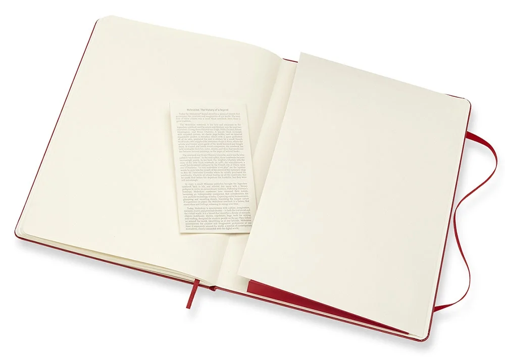 Блокнот Moleskine CLASSIC QP092F2 XLarge 190х250мм 192стр.  нелинованный  твердая  обложка красный