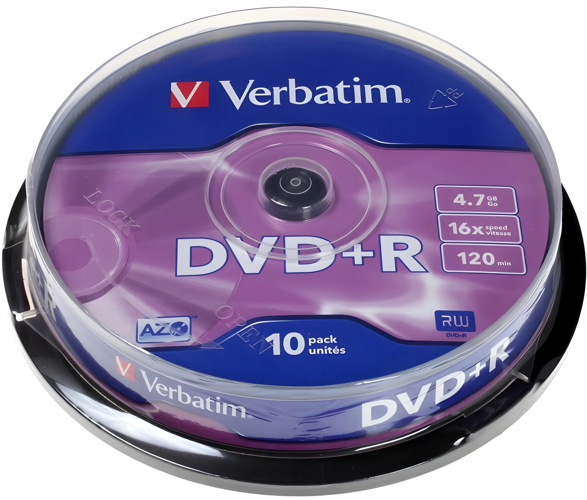 DVD+R Disc Verbatim   4.7Gb  16x  (уп. 10 шт) на шпинделе (43498)