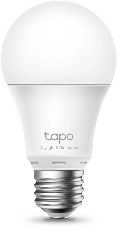 Умная лампа TP-Link Tapo L520E E27, 806лм, свет - нейтральный белый, 8Вт, грушевидная, IEEE 802.11 b/g/n, белый, TAPO L520E