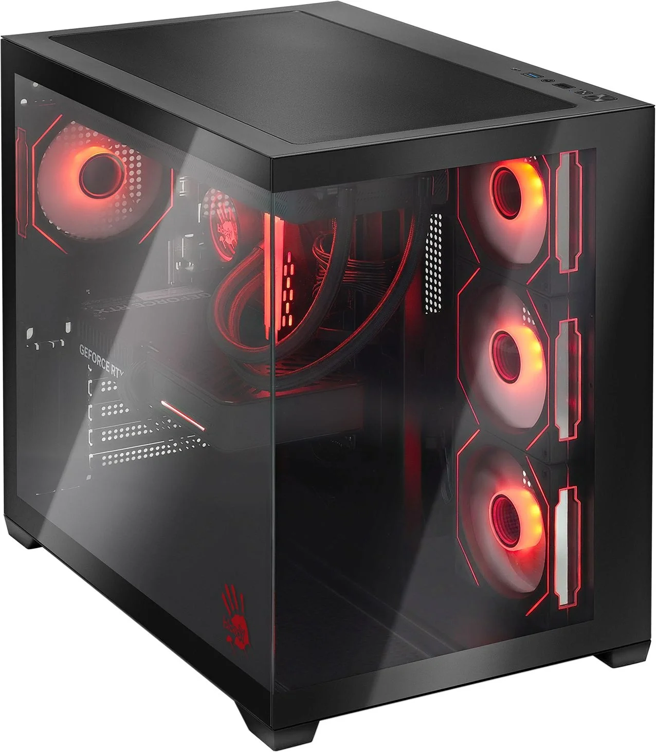 Системный блок Bloody BD-PC CB76V2 TWR, Intel Core i5-14400F/32 ГБ DDR5/1024 ГБ SSD/NVIDIA GeForce RTX 5060 Ti (8 Гб)/Windows 11 Home, черный (2142021)