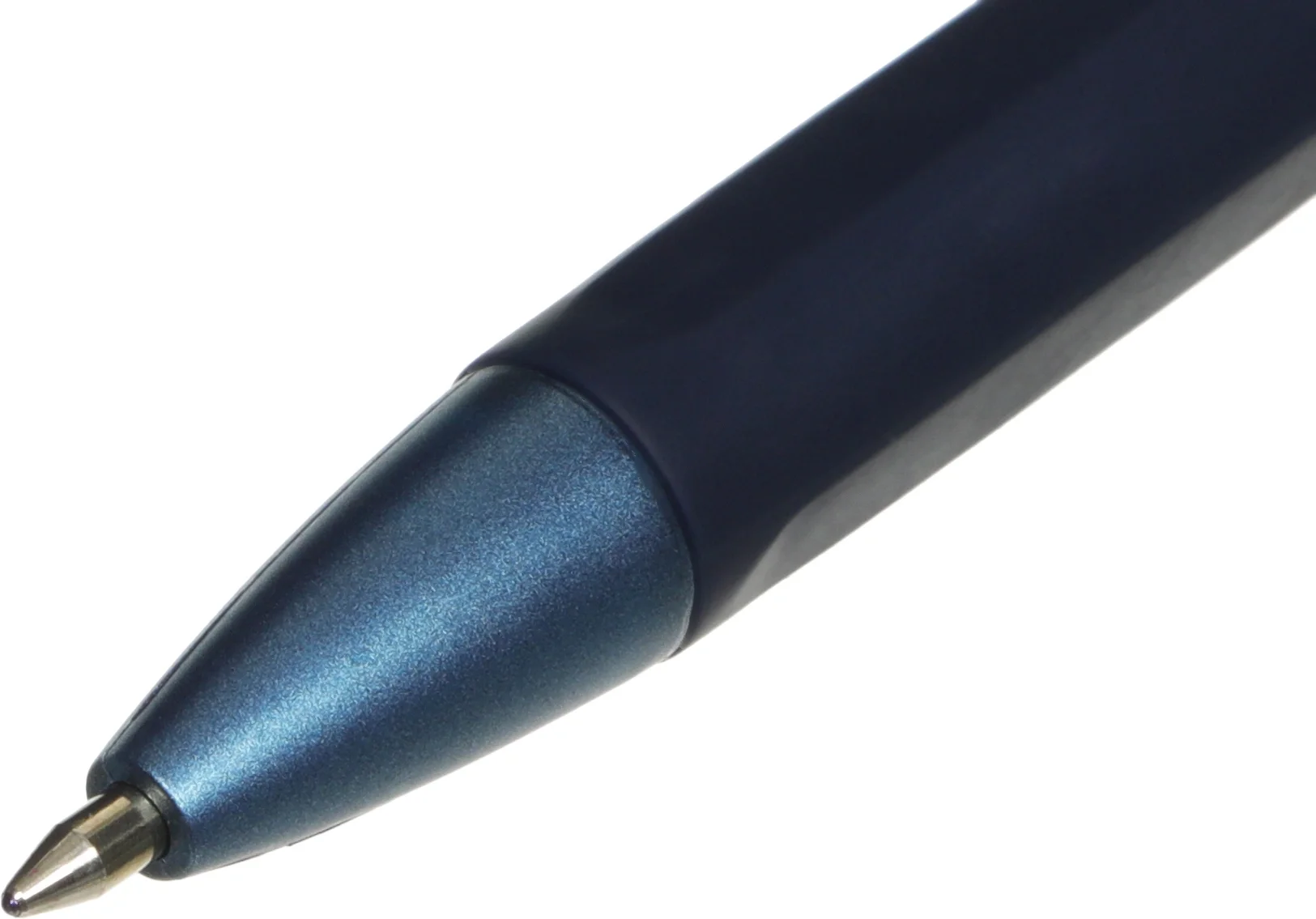 Ручка шариковая автоматическая Deli X-tream EQ11-BL синий мет./синий, d=0.7мм, синие чернила, резиновая манжета