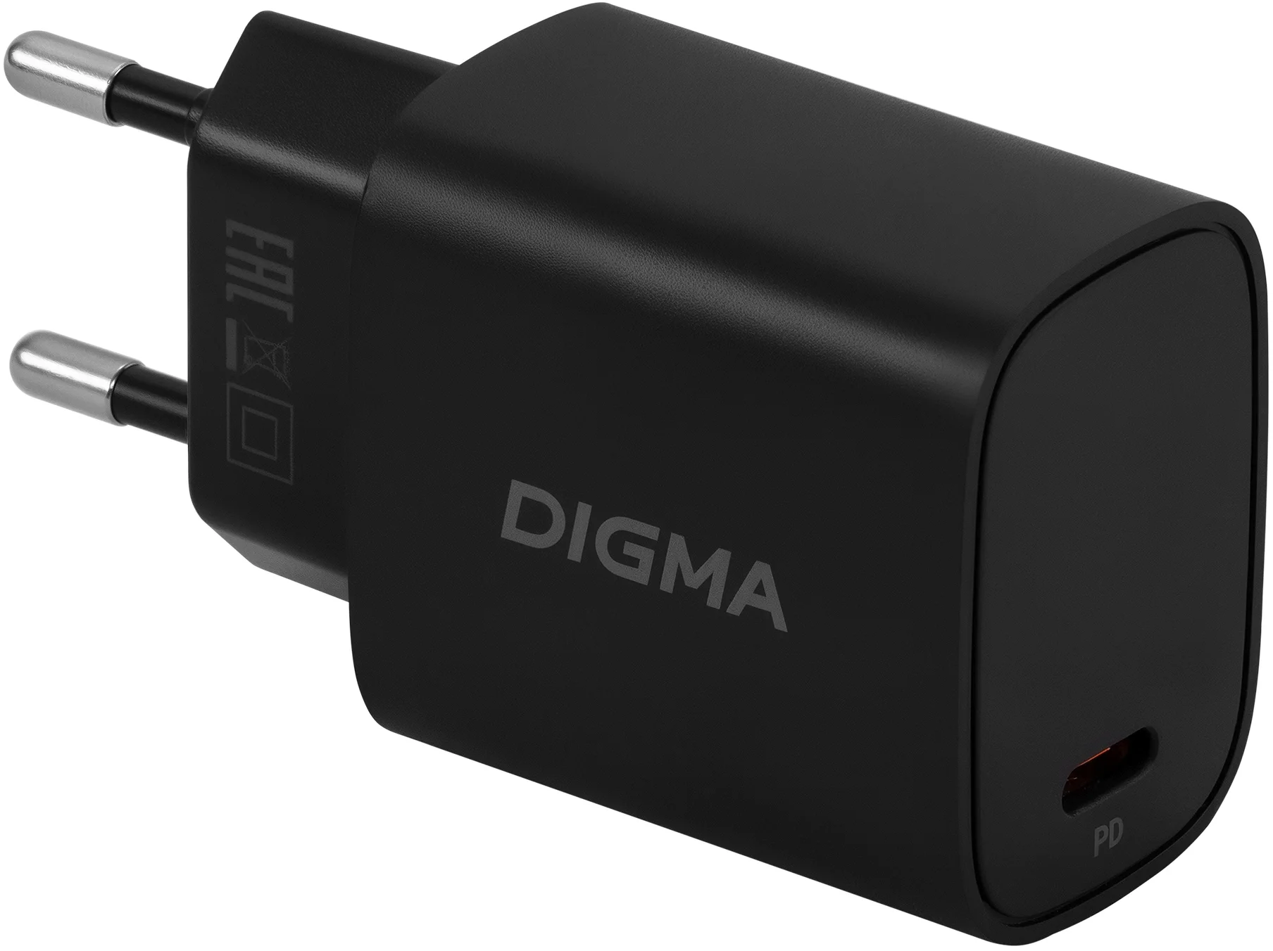 Зарядное устройство Digma DGW3C0F010BK, 30W, USB-C, PD