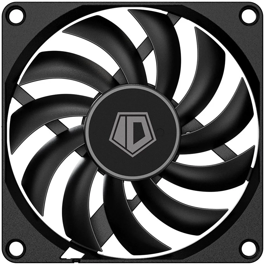 Вентилятор для корпуса ID-COOLING NO-8010-PWM (80mm, 3000rpm, 25.4 CFM, 27.8 дБ, PWM 4-pin, black) (NO-8010-PWM)