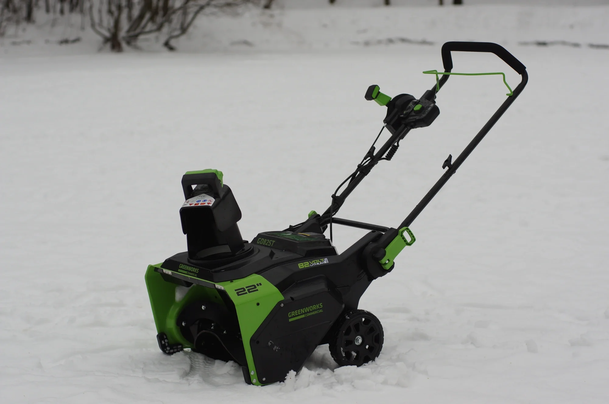 Снегоуборщик электр. Greenworks GD82ST