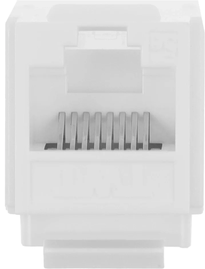 Модуль Keystone RJ45, Cat.5E, UTP, 90 градусов, белый Модуль Keystone RJ45, Cat.5E, UTP, 90 градусов, белый
