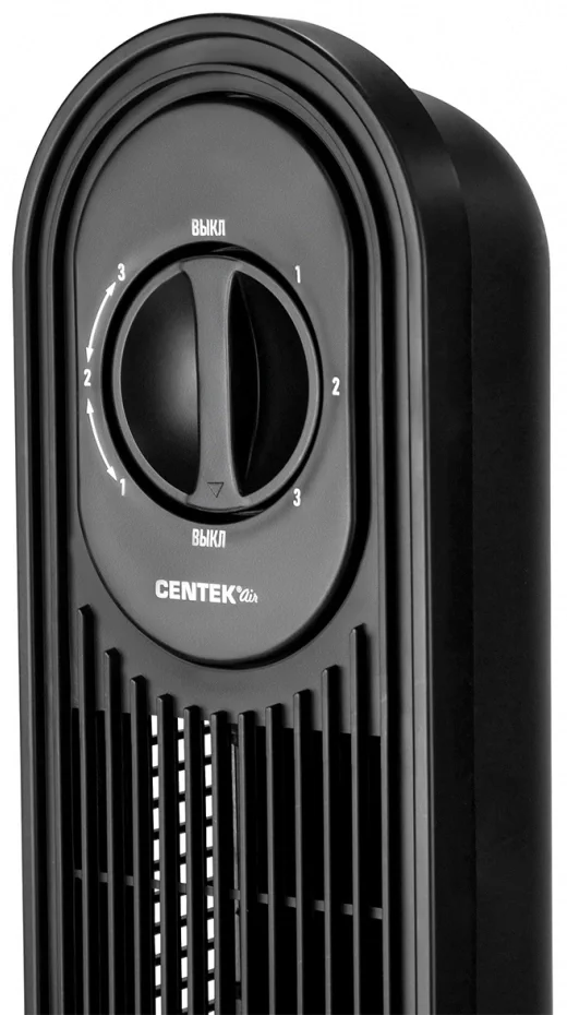 Вентилятор Centek CT-5081 чёрный, напольный, 48 Вт, 3 скорости, колонный