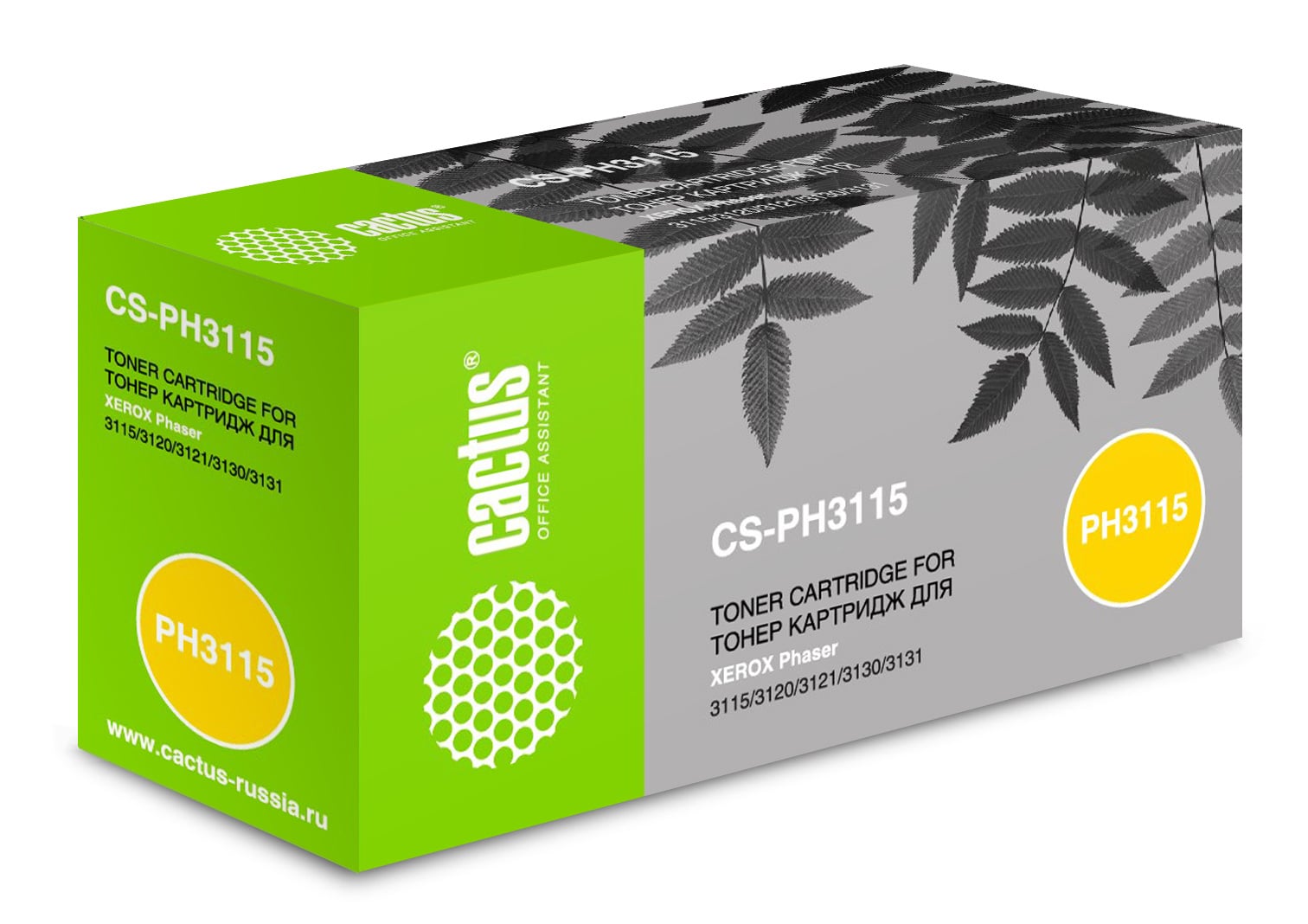 Картридж лазерный Cactus CS-PH3115, черный, 3000 стр.