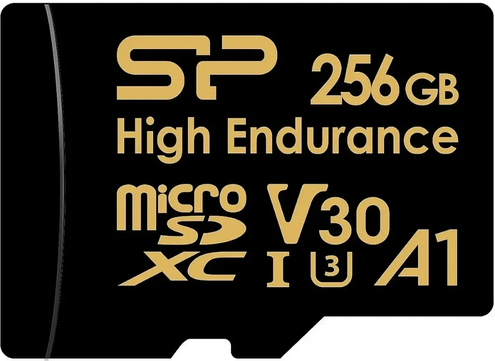 Silicon Power <SP256GBSTXDV3V1HSP> microSDXC Memory Card 256Gb UHS-I U3 V30 A1  + microSD-->SD Adapter