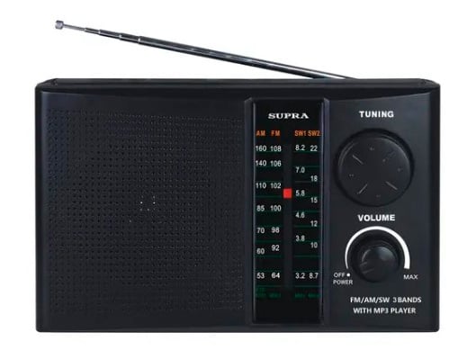 SUPRA <ST-19U> Радиоприёмник (FM/AM/SW,  MP3, SD, USB)