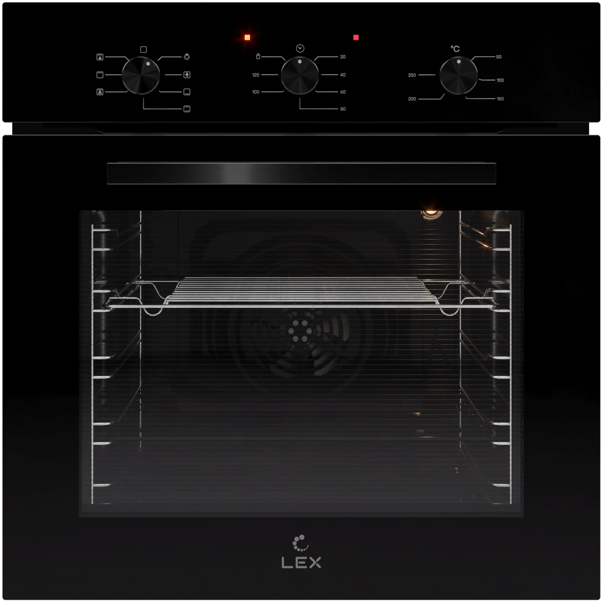 Духовой шкаф Lex CHAO000396 EDM 073 BBL, электрический, черный