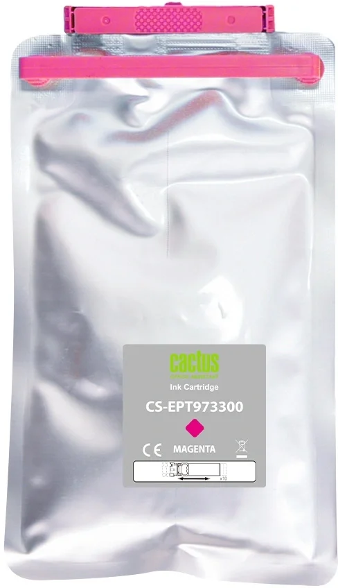 Картридж струйный Cactus CS-EPT973300 T9733 пурпурный (330мл) для Epson WorkForce WF-C869RD3TWFC/WF-C869RDTWF с чипом