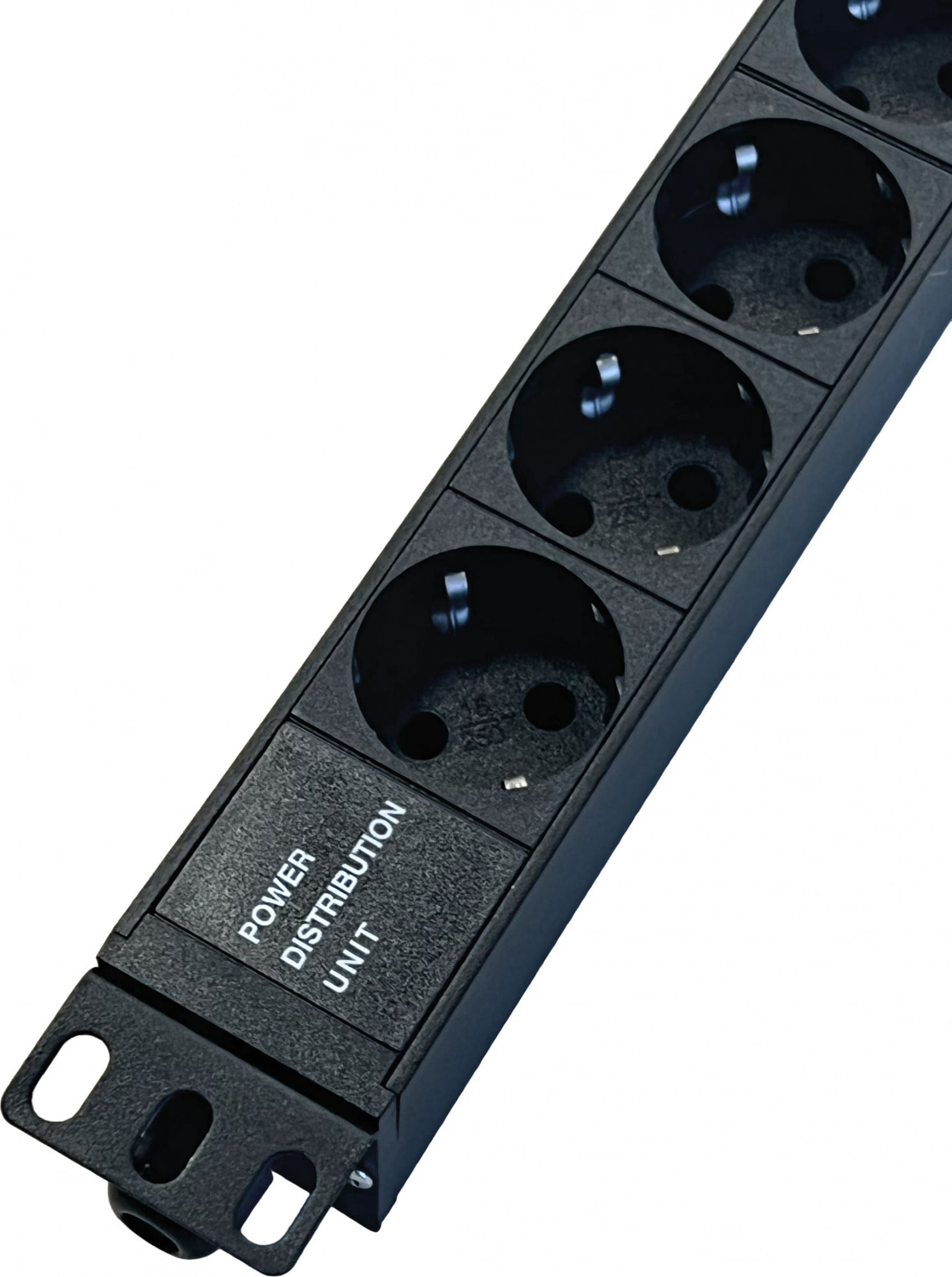 Распределитель питания NTSS - PDU DA, 16A, in (220V Клеммная колодка), out ( 9xSchuko), Горизонтальный, 1U, цвет чёрный, NTSS-PDU-DA2037
