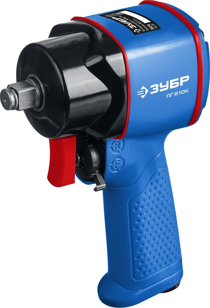 Зубр <64270> ЗУБР ПГ-610к ударный пневматический гайковерт,  1/2", 610 Нм